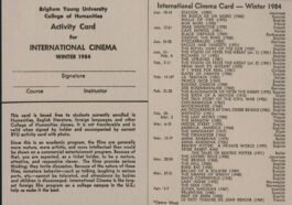 INTERNATIONAL CINEMA